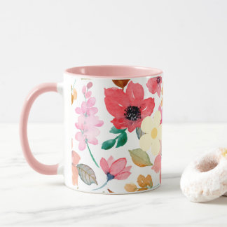 Pink Painting Pattern Modernes Art Design Tasse