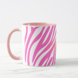 Pink Painting Pattern Modernes Art Design Tasse