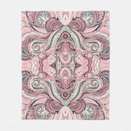 Pink Paisley Das Zuhause-Studio Fleecedecke