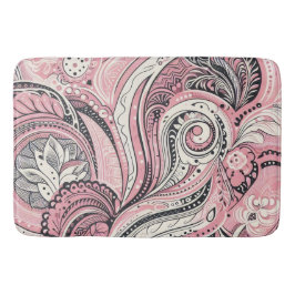 Pink Paisley Die Zuhause Studio Badematte