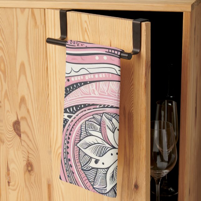 Pink Paisley Die Zuhause Studio Küchentücher (Drittel gefaltet)