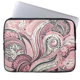 Pink Paisley Die Zuhause Studio Laptopschutzhülle