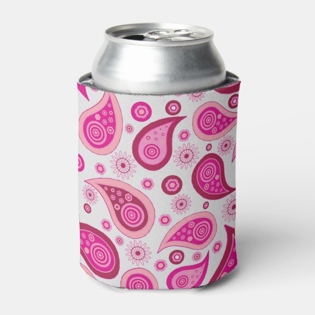 Pink Paisley Dosenkühler (Kanne Vorderseite)