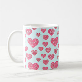 Pink Paisley Herbst Kaffeetasse
