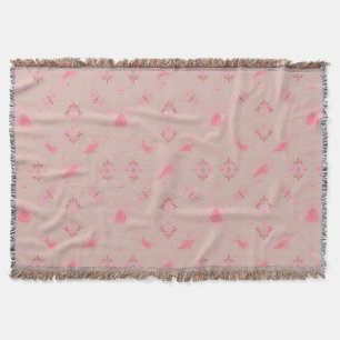 Pink Paisley Pattern Decke