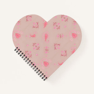 Pink Paisley Pattern Notizbuch