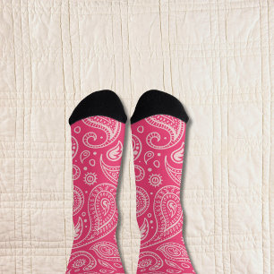 Pink Paisley Socken