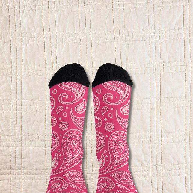 Pink Paisley Socken (Von Creator hochgeladen)