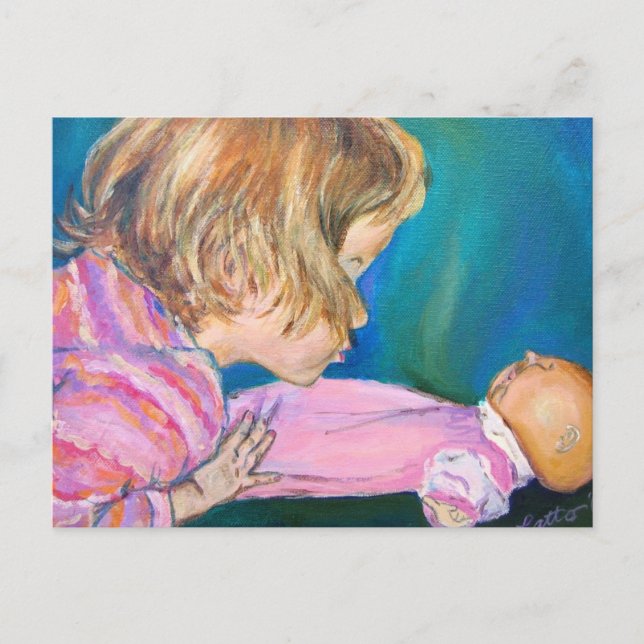 Pink Pajamas Postkarte (Vorderseite)