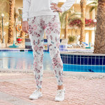 Pink Palette William Morris Design Leggings<br><div class="desc">Rosa Palettenadaption einer Vintagen Blumentapete von William Morris mit dem Titel "Persisch",  1917,  Sammlung Brooklyn Museum.</div>