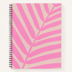 Pink Palm Leaf Notizbuch