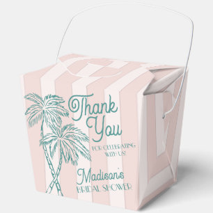 Pink Palm Spring Pastell Beach Brautparty Geschenkschachtel