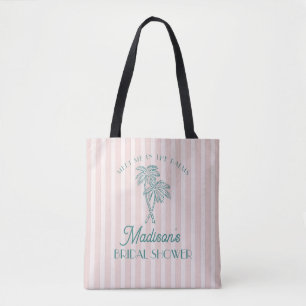 Pink Palm Spring Pastell Beach Brautparty Tasche