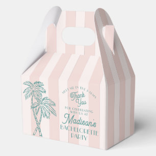 Pink Palm Spring Pastell Beach Junggeselinnen-Absc Geschenkschachtel