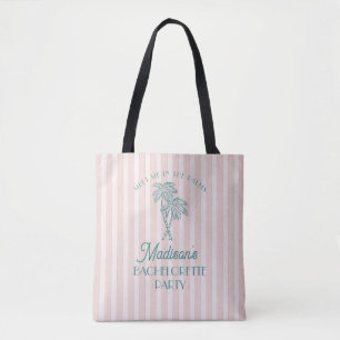 Pink Palm Spring Pastell Beach Junggeselinnen-Absc Tasche