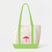 Pink Palm Tree Tasche