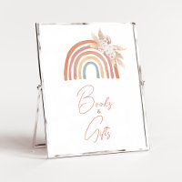 Pink Pampas Grass Boho Regenbogen Bücher und Gesch