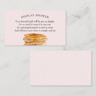 Pink Pancake Brautparty Display Dusche Visitenkarte