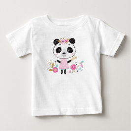 Pink Panda Adorable Girl T - Shirt