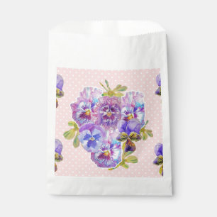 Pink Pansy Spot Blume Blumenzwiebeln Gastgeschenk Geschenktütchen