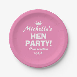 Pink-Papier-Teller zum Spaß beim Party Pappteller