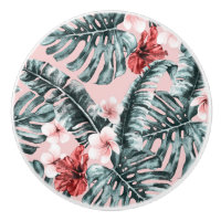 Pink Paradise Tropical Island Floral Botanical