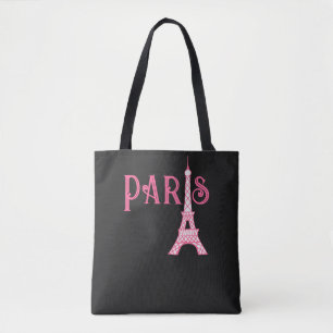 Pink Paris Eiffel Tower Tower Bag Tasche