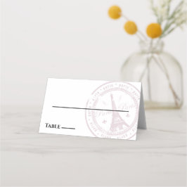Pink Paris Passport-Platzkarte Platzkarte