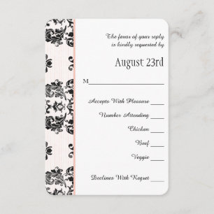 Pink Pariser Eiffelturm UAWG Wedding Card RSVP Karte