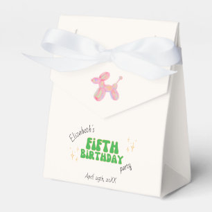 Pink Party Ballon Tier 5th Birthday Party Geschenkschachtel