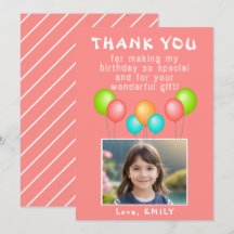 Pink Party Balloons Girl Birthday Foto