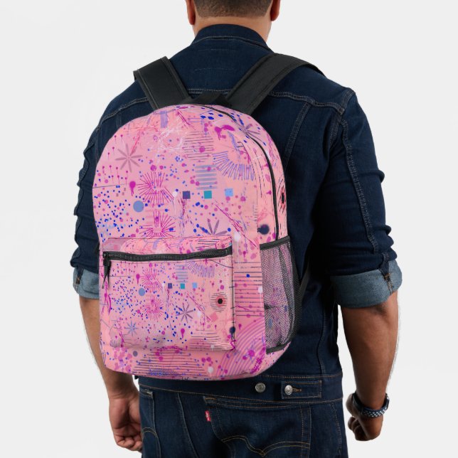 Pink Party Maximalist Art Bedruckter Rucksack (Insitu (Modell))