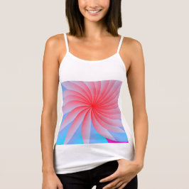 Pink Passion Blume Spaghetti Strap Tank Top