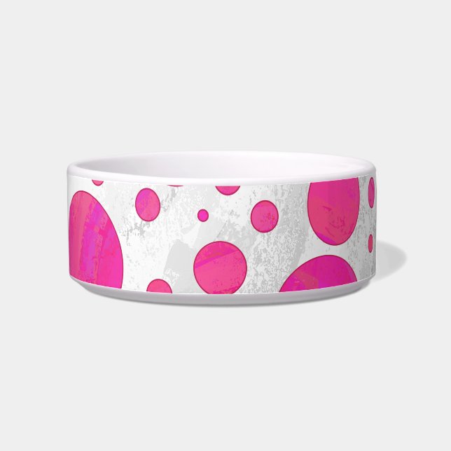 Pink Passion Polka Dot Pattern Napf (Rechts)