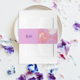 Pink Pasta Abstrakt Art Einladungsbanderole