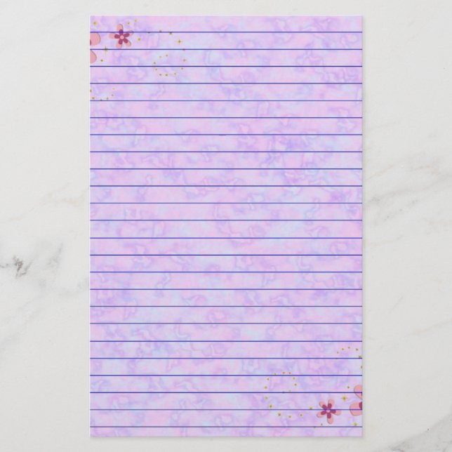 Pink Pastel Briefpapier (Vorderseite)