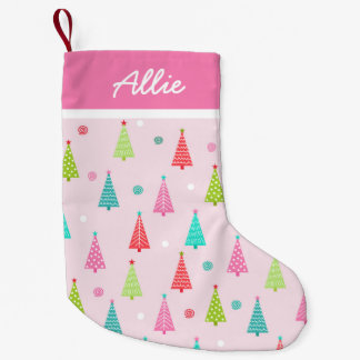 Pink Pastel Christmas Stocking Kleiner Weihnachtsstrumpf