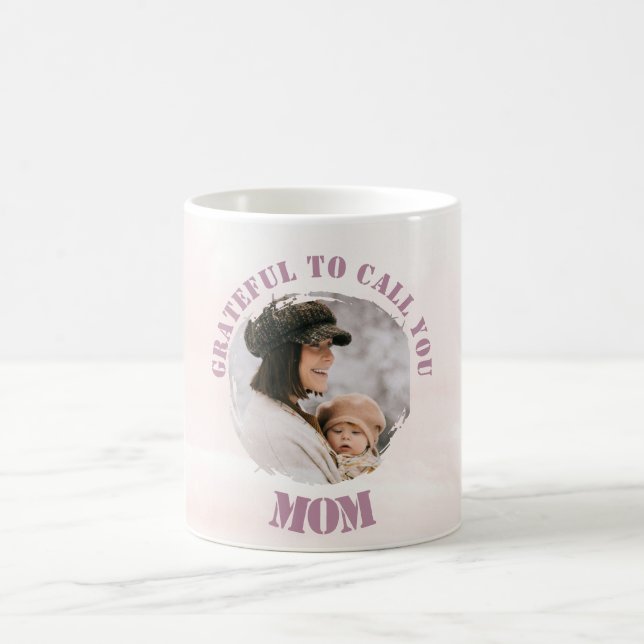 Pink Pastel Persönliche Umarmung für Mama Kaffeetasse (Mittel)