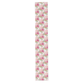 Pink Pastel Spring Bouquet aus Blume Großer Tischläufer