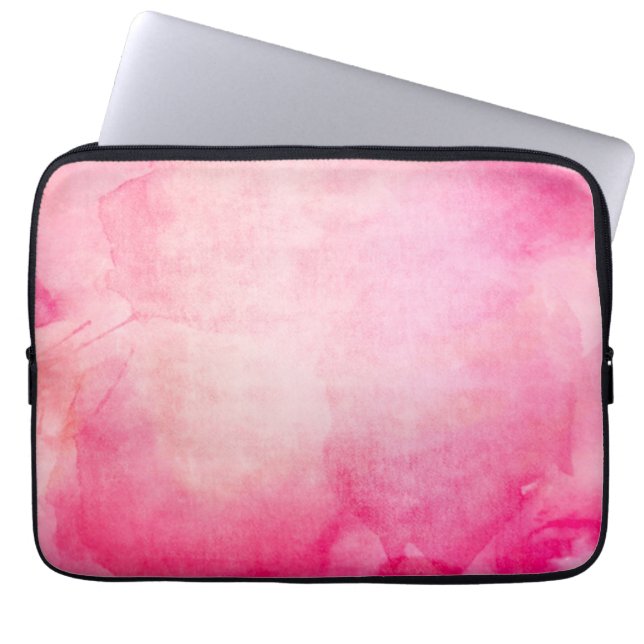 Pink Pastellfarben Laptopschutzhülle (Vorderseite)
