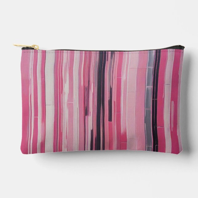 Pink Pastels Vertical Design Zubehörtasche (Vorderseite)