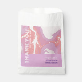 Pink Pastor Abstrakt Art Gastgeschenk Hochzeit Beu Geschenktütchen