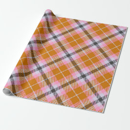 Pink Pattern Kariert Weihnachten Geschenkpapier