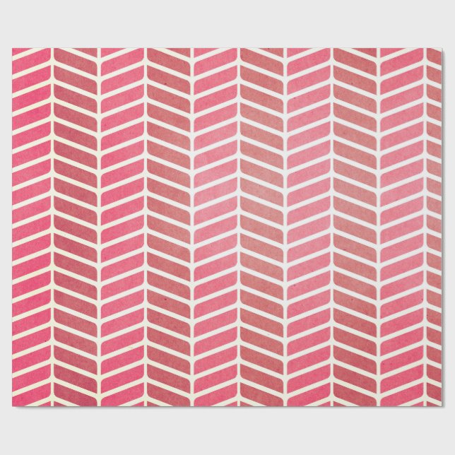 Pink Patterned Wrapping Paper Geschenkpapier (Flach)
