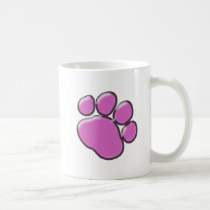 Pink Paw, Dog Paw, Tierpaw, Paw Print Kaffeetasse