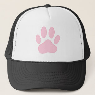 Pink Pawprint Truckerkappe