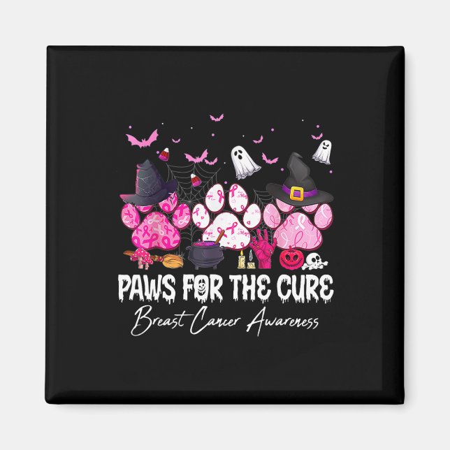 Pink Paws for the Cure Brustkrebs Awareness Hund Magnet (Vorne)