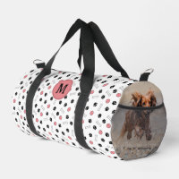 Pink Paws Knochen Ball Dog Foto & Monogramm