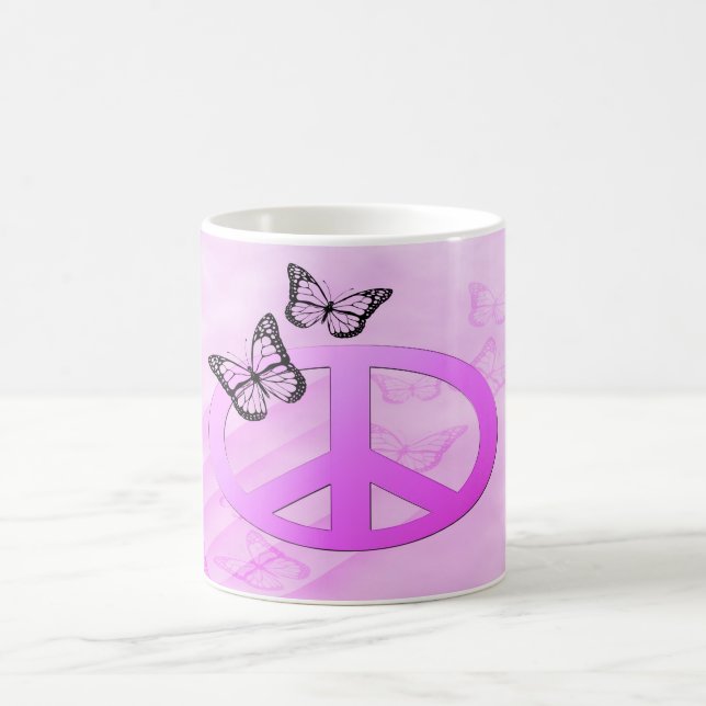 Pink Peace Kaffeetasse (Mittel)