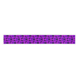Pink Peace Sign Ribbon Ripsband